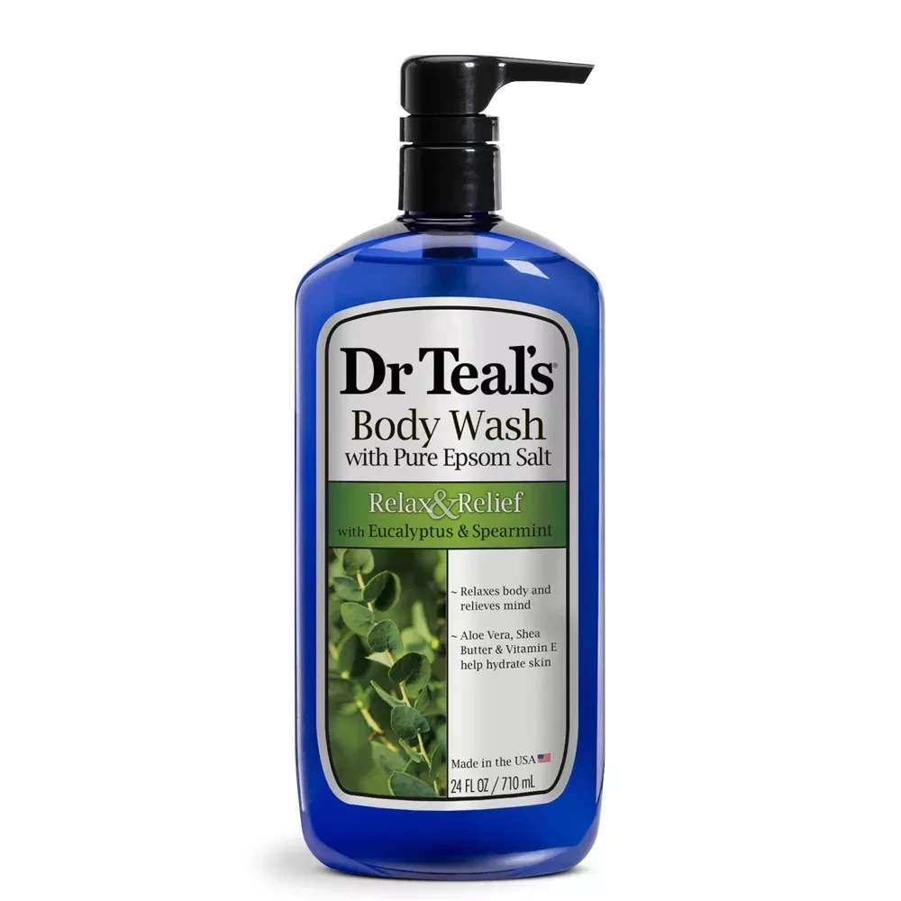 Dr Teal's Pure Epsom Salt Relax & Relief Eucalyptus & Spearmint Body Wash 24 fl oz