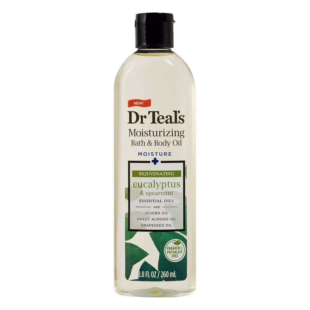 Dr Teal's Eucalyptus & Spearmint Moisturizing Bath & Body Oil  8.8 fl oz