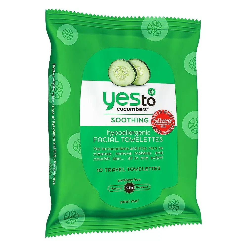 Yes to Cucumbers Facial Wipes Trial Size 10ct