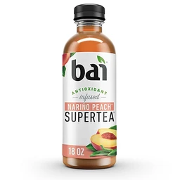 bai Bai Narino Peach Super Tea 18 fl oz Bottle