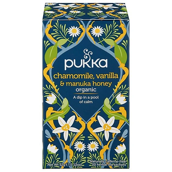 Pukka Chamomile, Vanilla & Manuka Honey Tea Bags  20ct