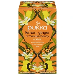 Pukka Pukka Lemon, Ginger & Manuka Honey Tea Bags  20ct