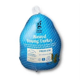 Good & Gather™ Premium Basted Young Turkey  Frozen 10-16lbs  price per lb  Good & Gather™