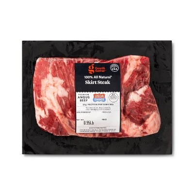 USDA Choice Angus Beef Skirt Steak 0.75 1.25 lbs price per lb Good & Gather™