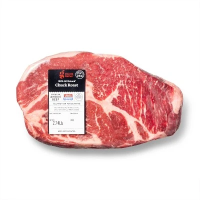USDA Choice Angus Beef Boneless Chuck Roast 2.35 3.91 lbs price per lb Good & Gather™