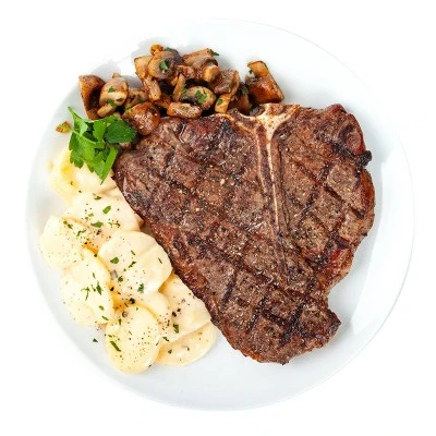 USDA Choice Angus Beef T Bone Steak 1.58 2.63 lbs price per lb Good & Gather™