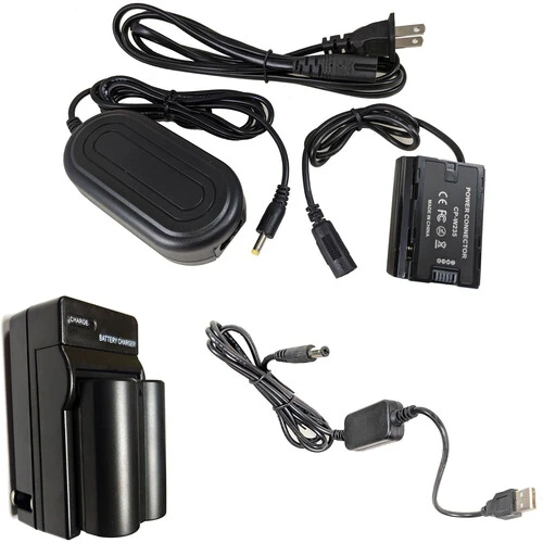 Bescor NPW235 Battery, Charger, Coupler, AC Adapter & 5V USB Adapter Kit for FUJIFILM X-T4 Digital Camera