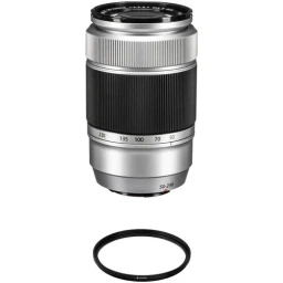 FUJIFILM FUJIFILM XC 50-230mm f/4.5-6.7 OIS II Lens with UV Filter Kit (Silver)