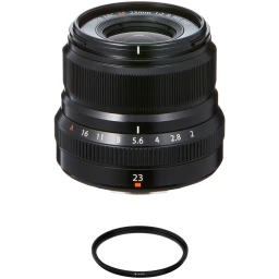 FUJIFILM FUJIFILM XF 23mm f/2 R WR Lens with Lens Care Kit (Black)