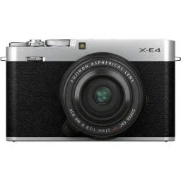 FUJIFILM FUJIFILM X-E4 Mirrorless Digital Camera with XF 27mm f/2.8 R WR Lens (Silver)