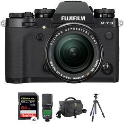 FUJIFILM X-T3 FUJIFILM X-T3 with 18-55mm Lens Back to School Digital Photo Kit III