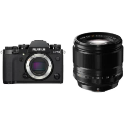 FUJIFILM FUJIFILM X-T3 Mirrorless Digital Camera with 56mm Lens Kit (Black)
