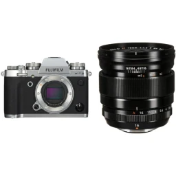 FUJIFILM FUJIFILM X-T3 Mirrorless Digital Camera with 16mm f/1.4 Lens Kit (Silver)