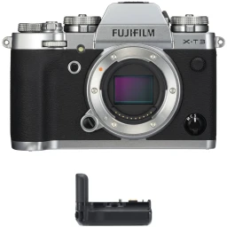 FUJIFILM FUJIFILM X-T3 Mirrorless Digital Camera Body with Battery Grip Kit (Silver)
