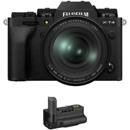 FUJIFILM FUJIFILM X-T4 Mirrorless Digital Camera with 16-80mm Lens and Battery Grip Kit (Black)