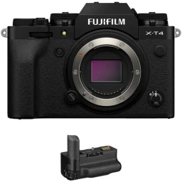 FUJIFILM FUJIFILM X-T4 Mirrorless Digital Camera Body with Battery Grip Kit (Black)