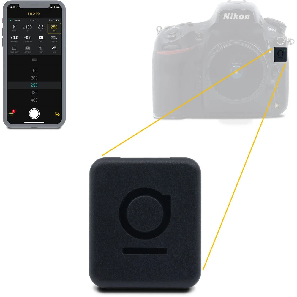Foolography Unleashed N1 Smartphone DSLR Remote for Nikon D5, D850, D810, D810A, D800, D800E, D500 Cameras