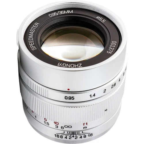 Mitakon Zhongyi Speedmaster 35mm f/0.95 Mark II Lens for Sony E (Silver)