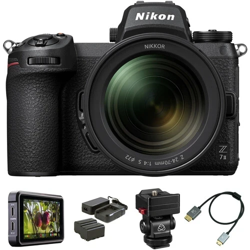 Nikon Z7 II Mirrorless Camera with 24-70mm f/4 Lens and Recording Kit
