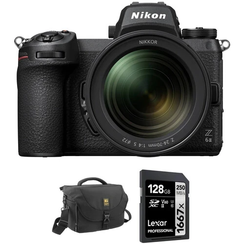 Nikon Z6 II Mirrorless Camera with 24-70mm f/4 Lens and Accessories Kit