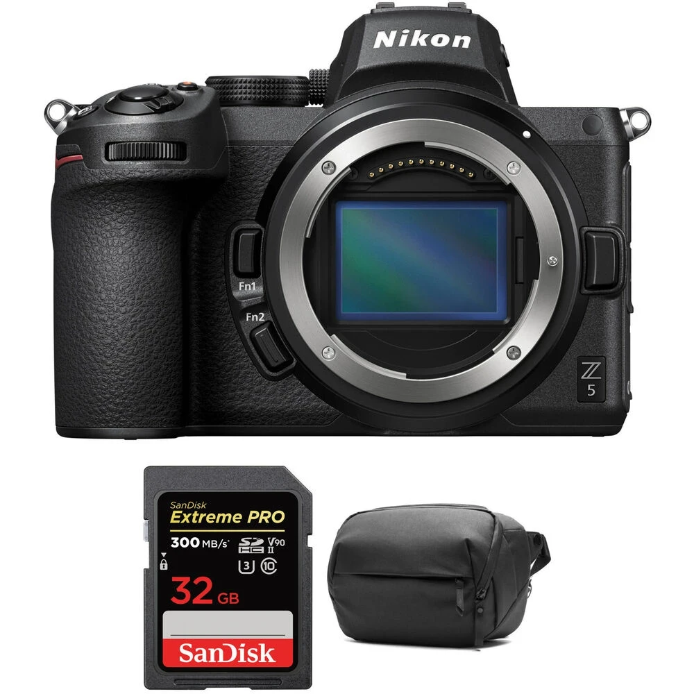 Nikon Z5 Mirrorless Digital Camera Body with Accessories Kit