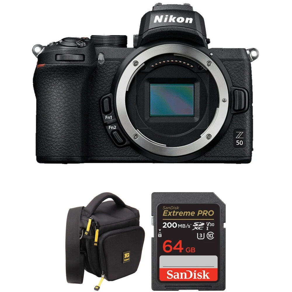 Nikon Z50 Mirrorless Digital Camera Body with Accessories Kit