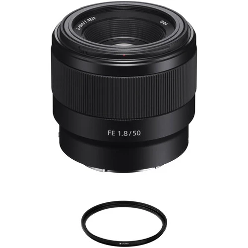 Sony FE 50mm f/1.8 Lens with UV Filter Kit
