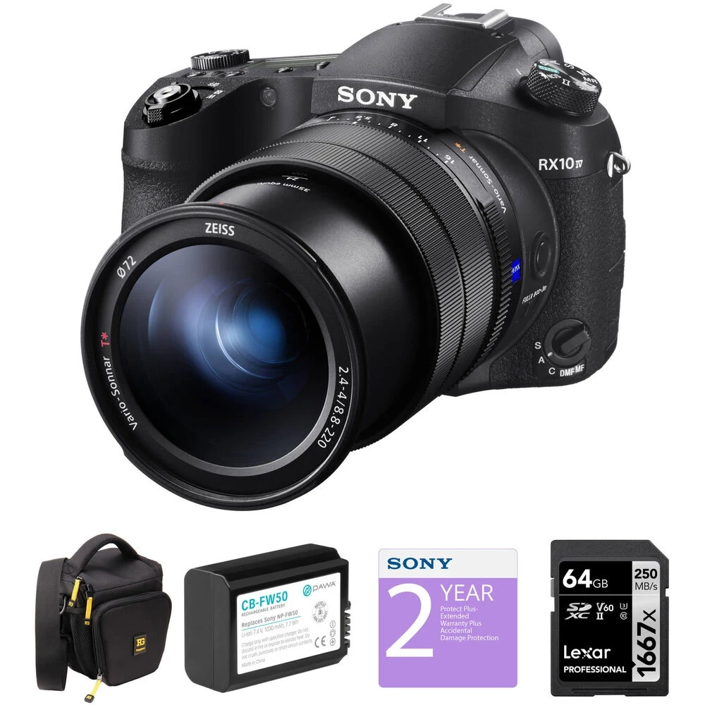 Sony Cyber-shot DSC-RX10 IV Digital Camera Deluxe Kit