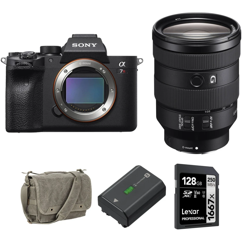 Sony Alpha a7R IV Mirrorless Digital Camera with 24-105mm Lens and Accessories Kit