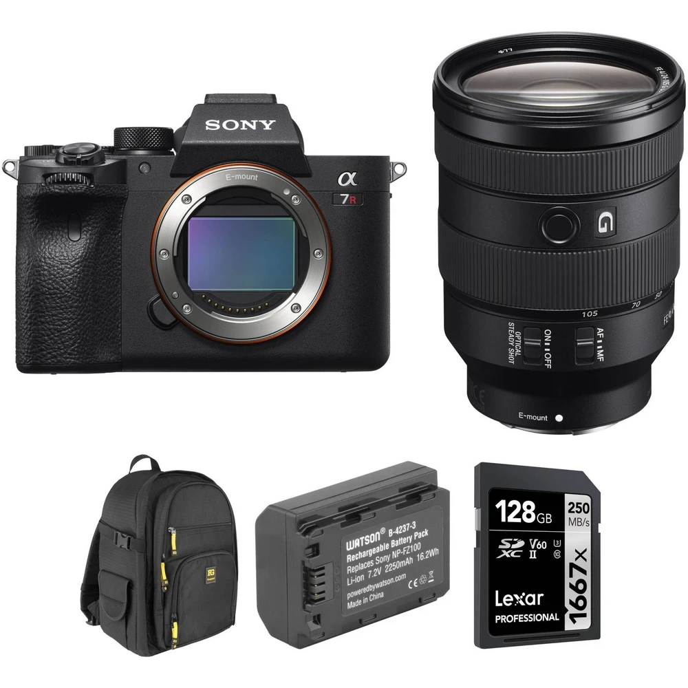 Sony Alpha A7R IVA Mirrorless Digital Camera with 24-105mm Lens and Accessories Kit
