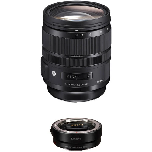 Sigma 24-70mm f/2.8 DG OS HSM Art Lens to Canon RF-Mount Adapter Kit